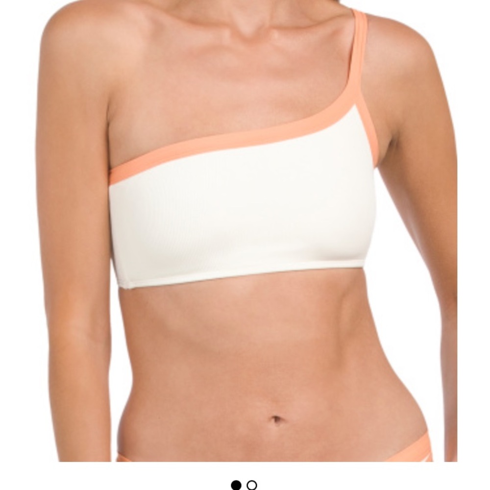 L*space swim axel ribbed bikini top